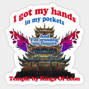 Temple King of Leon Sticker